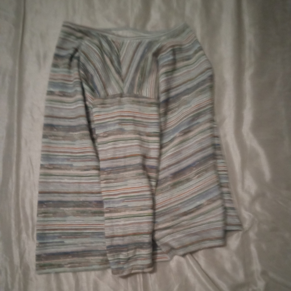 C J Banks Women's Striped Crew Neck Multicolor Sweater Size2X - Picture 5 of 6